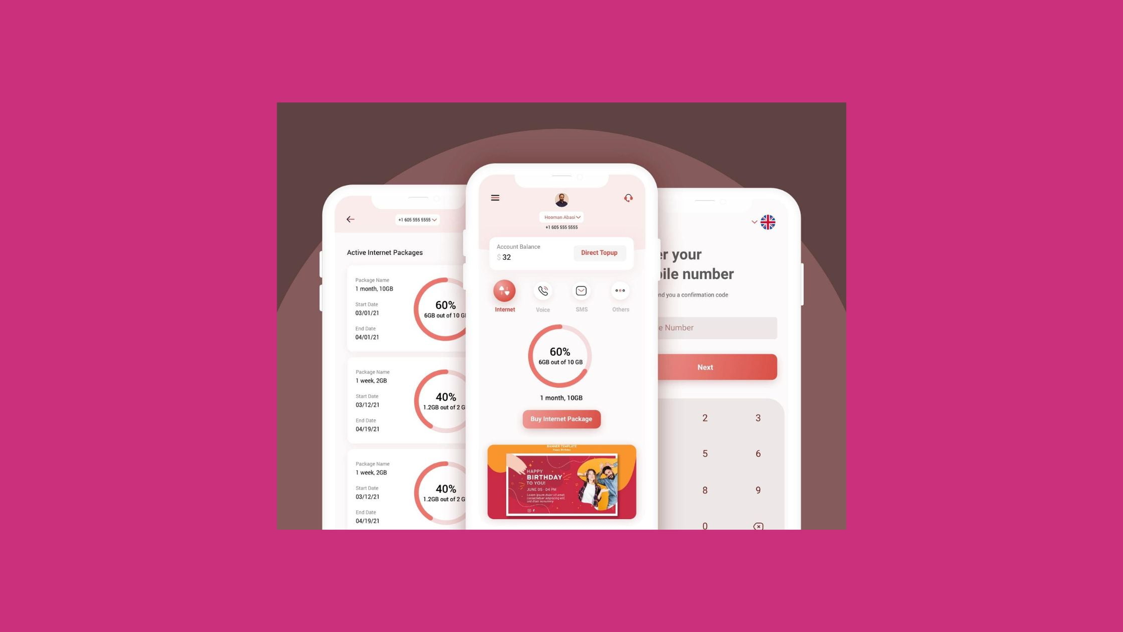 Mobile Network Wallet Application